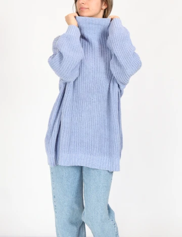 Pulover Oversize American Eagle, albastru