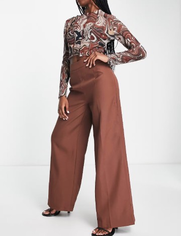 
						Pantaloni IN THE STYLE, maro