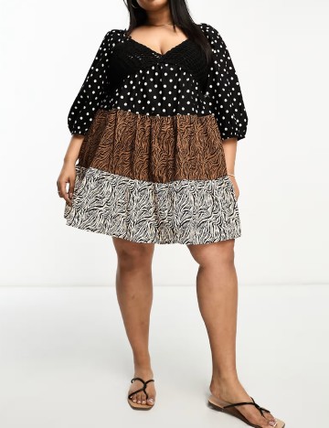 
						Rochie scurta ASOS Curve, mix culori