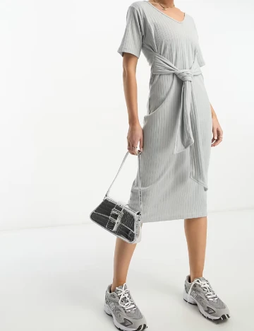 Rochie medie Unique21, gri