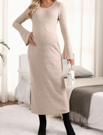 
						Rochie lunga SHEIN Maternity, crem