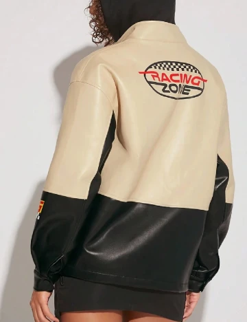 Jacheta SHEIN, crem/negru Crem