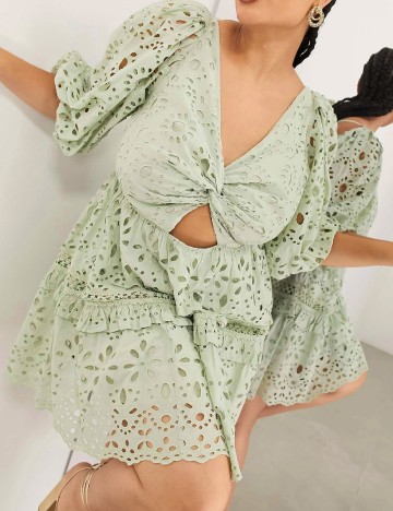 
						Rochie scurta ASOS Curve, verde