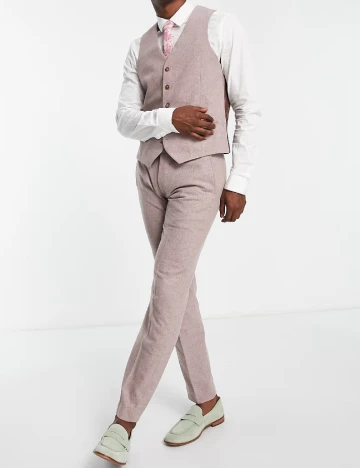 Pantaloni Harry Brown, roz pudra