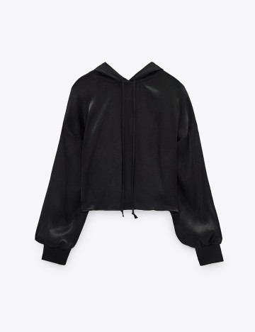 Hanorac Zara, negru, L