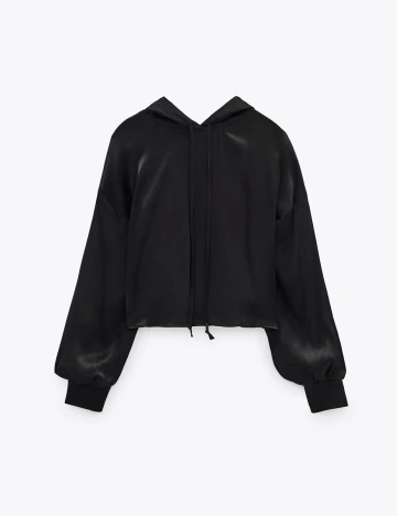 Hanorac Zara, negru, L Negru