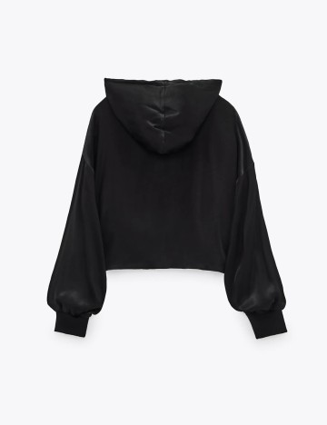 Hanorac Zara, negru, L