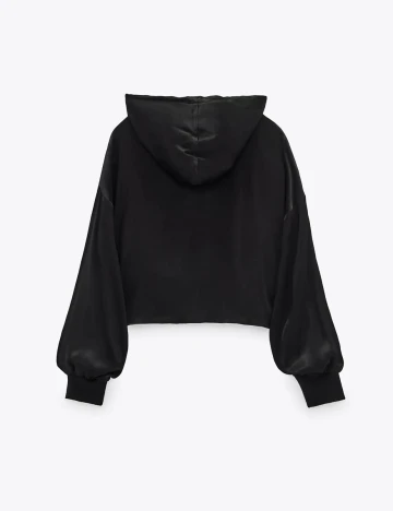 Hanorac Zara, negru, L Negru