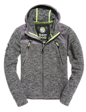 Hanorac Super Dry, gri, S