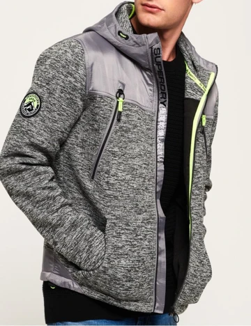 Hanorac Super Dry, gri, S