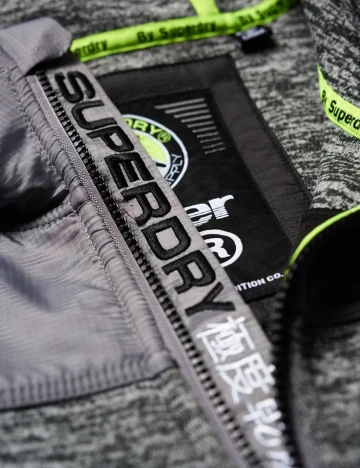 Hanorac Super Dry, gri, S