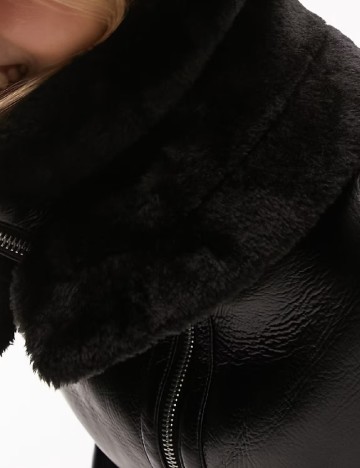 Geaca Top Shop, negru