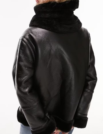 Geaca Top Shop, negru