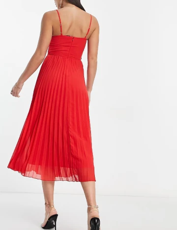 Rochie medie ASOS, rosu