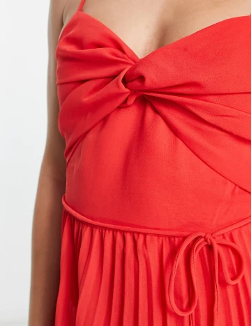 Rochie medie ASOS, rosu