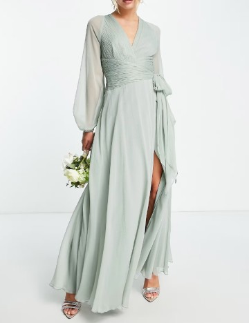 
						Rochie lunga ASOS, verde