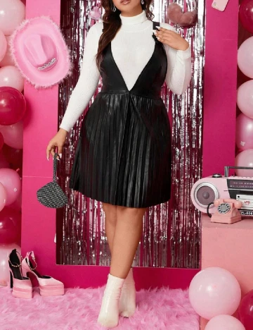 Rochie scurta SHEIN CURVE, negru