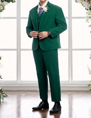 
						Costum SHEIN Plus Size Men, verde