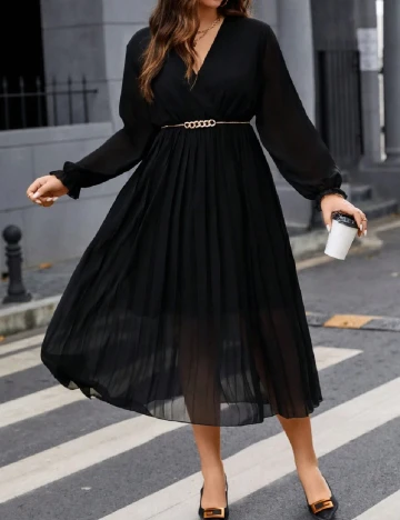 Rochie medie SHEIN CURVE, negru