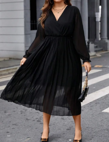 Rochie medie SHEIN CURVE, negru