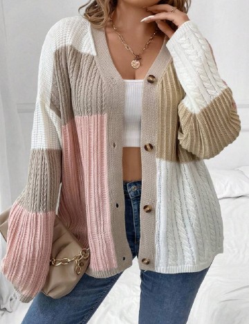 
						Cardigan SHEIN CURVE, mix culori