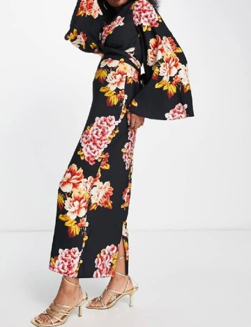 Rochie medie ASOS, negru Negru
