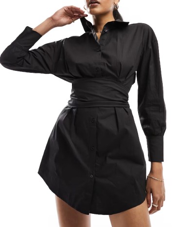 
						Rochie scurta Parisian, negru