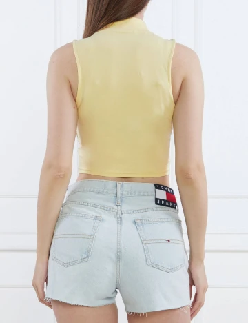 Top Tommy Jeans, galben Galben
