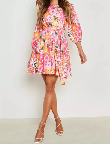 Rochie scurta Boohoo, floral print