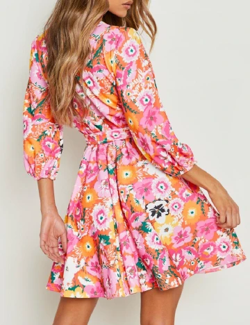 Rochie scurta Boohoo, floral print