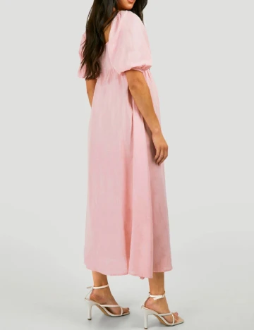 Rochie medie Boohoo maternity, roz Roz
