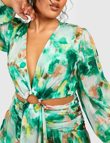 Rochie lunga Boohoo, verde