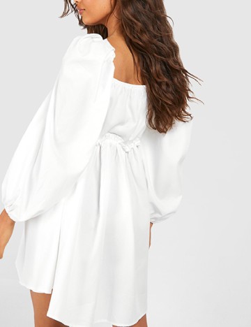Rochie scurta Boohoo, alb
