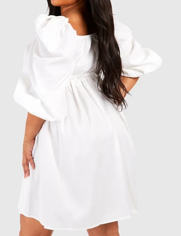 Rochie scurta Boohoo, alb