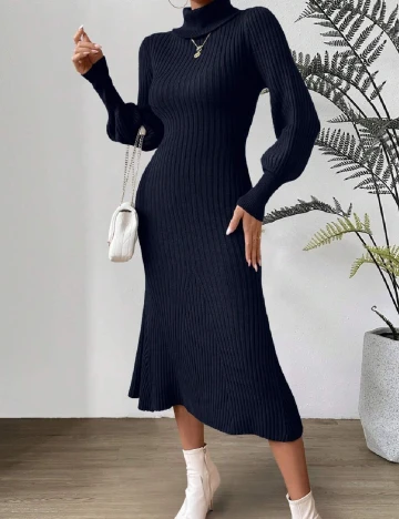 Rochie medie SHEIN, bleumarin Albastru