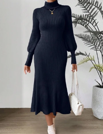 Rochie medie SHEIN, bleumarin Albastru