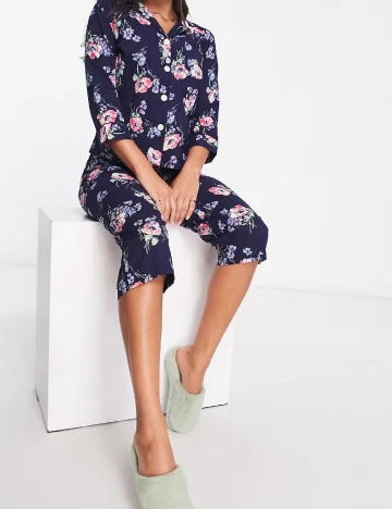 Pijama LAUREN Ralph Lauren, bleumarin