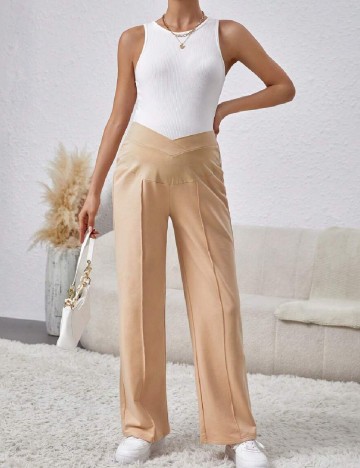 
						Pantaloni SHEIN Maternity, crem
