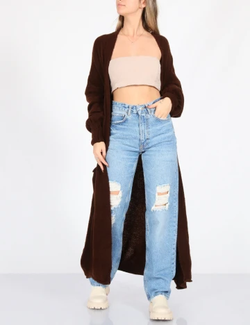 Cardigan SHEIN, maro
