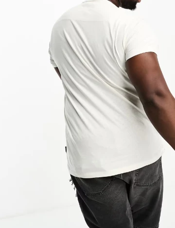 Tricou French Connection Plus Size, alb Alb