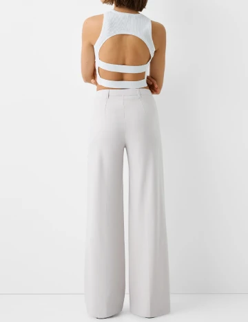 Pantaloni Bershka, gri
