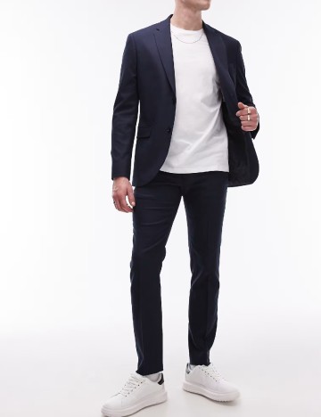 
						Sacou Topman, bleumarin