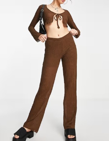 
						Pantaloni Pull&Bear, maro