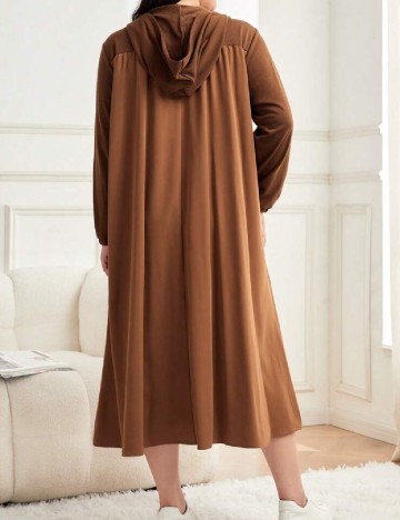 Rochie medie SHEIN CURVE, maro