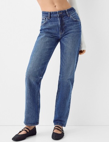 
						Blugi Bershka, albastru
