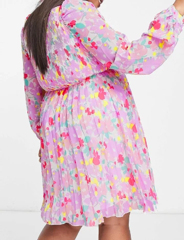 Rochie scurta ASOS Curve, floral print Floral print
