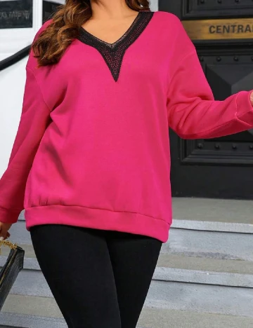 Bluza Emery Rose Curve, roz