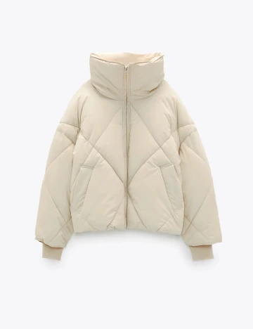 Geaca Zara, crem deschis, S