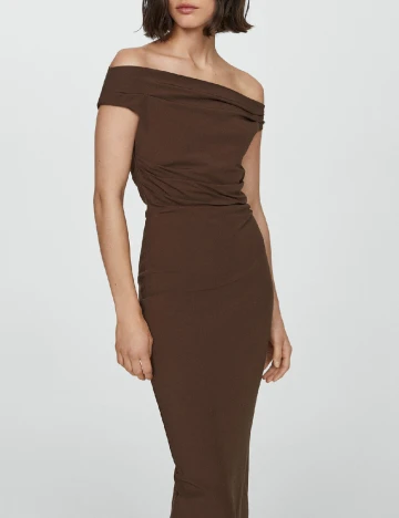Rochie medie Mango, maro Maro