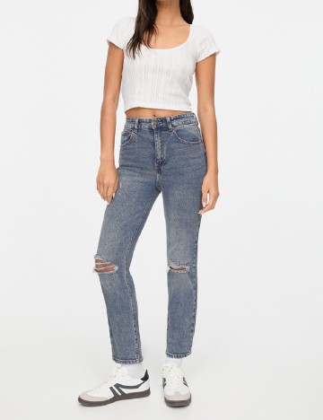 
						Blugi Pull&Bear, albastru